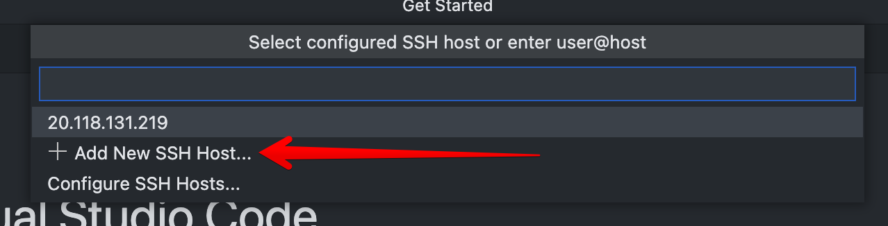 Add new SSH host